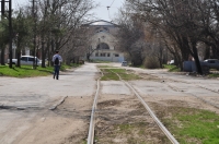 Улица Галины Петровой. Трамвайные пути
