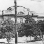 Химфак. Вид с ул. Богдана Хмельницкого. 1954 год