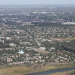 Вид с воздуха на Хотунок, Электродный