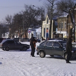Проспект Платовский в районе Азовского рынка. 2007 год