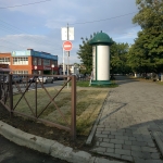 Газон на аллее в районе пересечения Баклановского и ул. Крылова